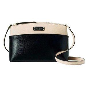 Kate Spade New York | Warm Beige & Black Jeanne Leather Crossbody Bag